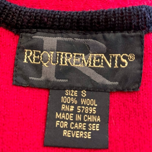 Women’s Plaid Wool Scottie Dog Vest Size Small Red Black - Picture 4 of 10